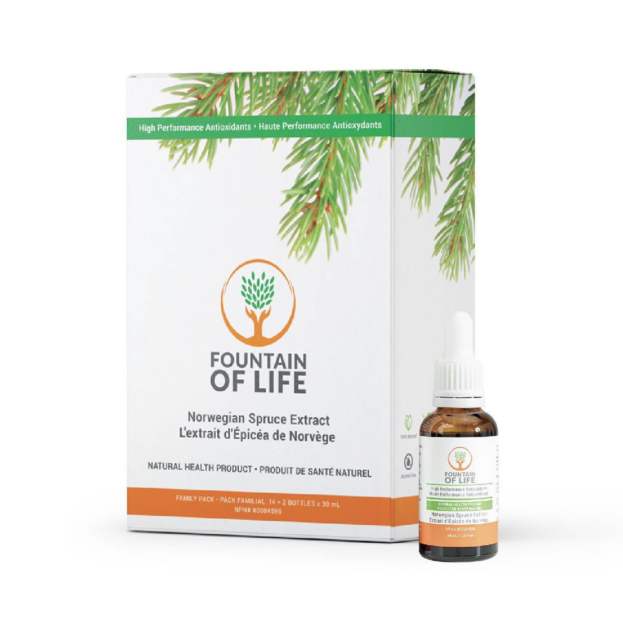 Fountain of Life drops Norwegian Spruce Extract (30 mL)