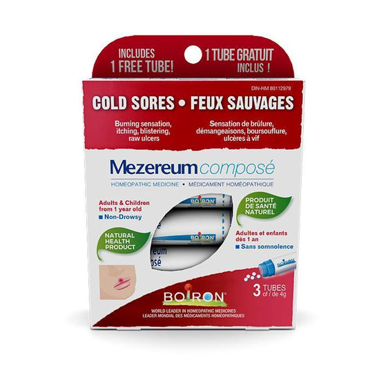 Boiron Mezereum composé Cold Sores (3 tubes / pack)
