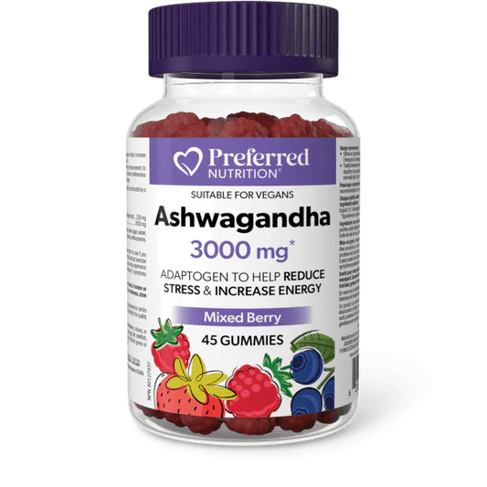 Preferred Nutrition Ashwagandha 3000mg (45 Gummies)
