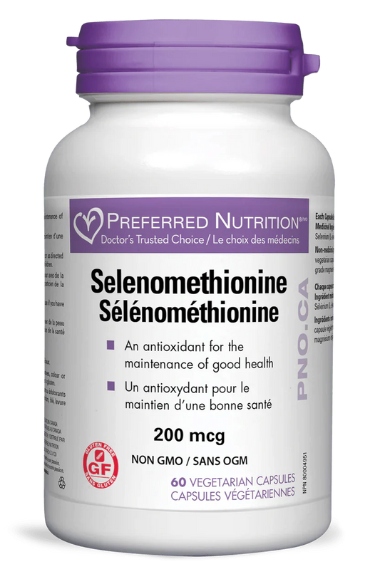 Preferred Nutrition Selenomethionine 200mcg (60 vcaps)